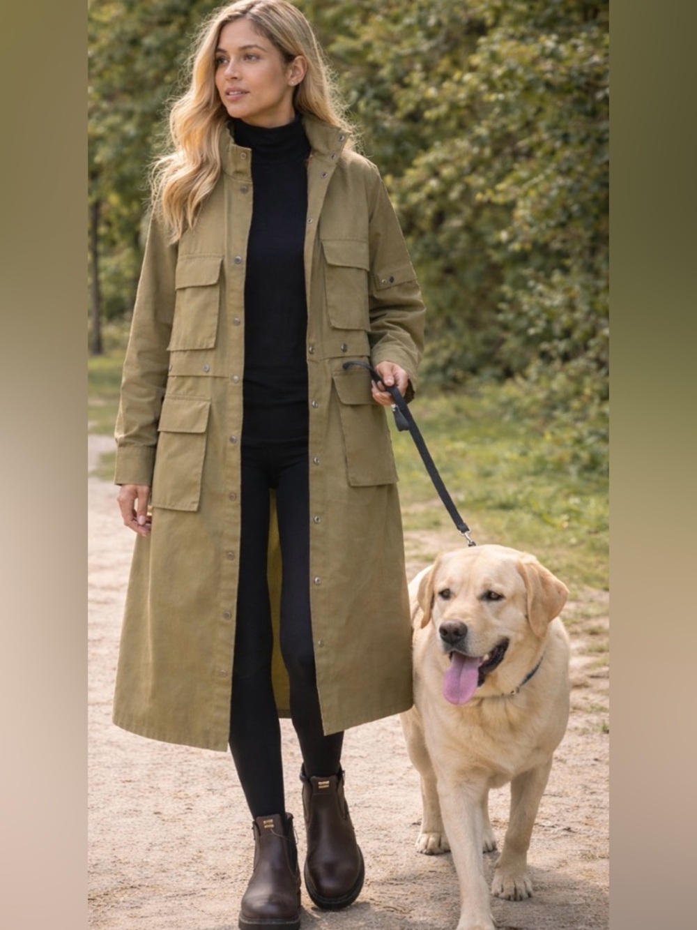 3X Women's Convertible Olive Utility Coat by @takkunda, NWT